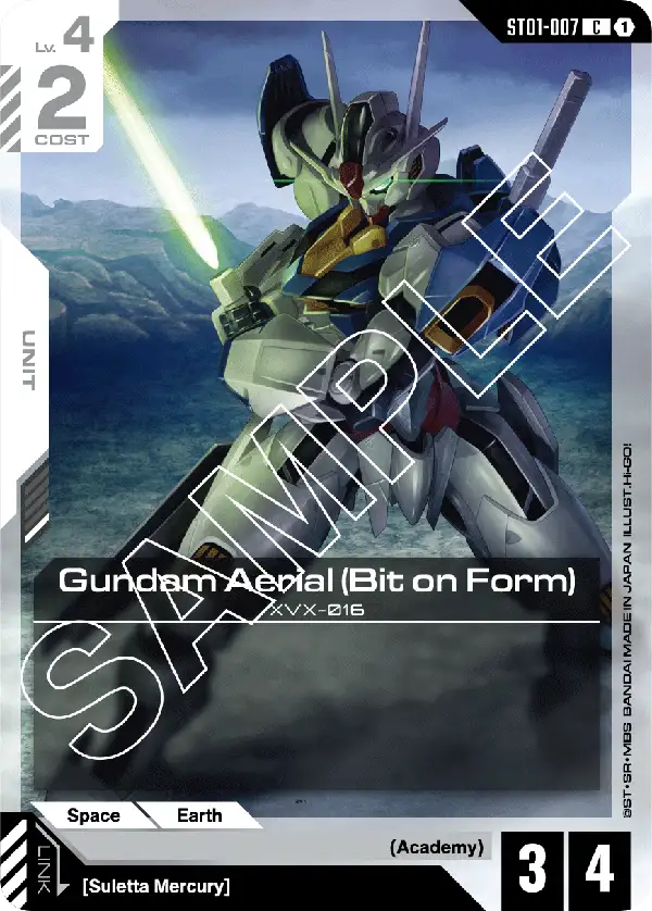 Gundam Aerial (Bit on Form) card